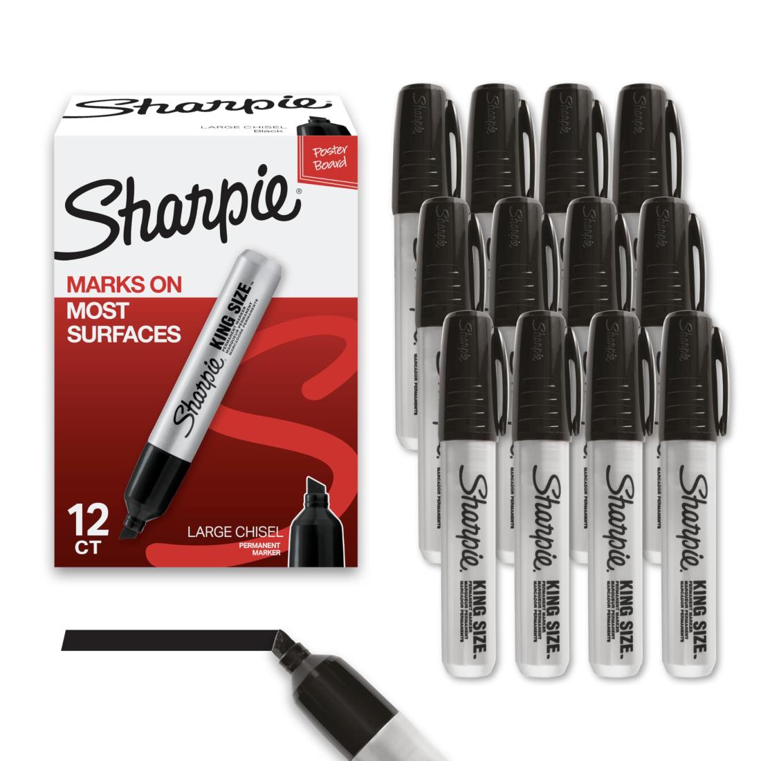 Sharpie シャーピー ブラック 油性マーカー 12本セット 極太 油性ペン 15001A