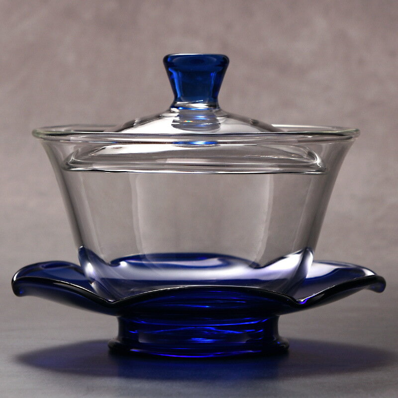 【新商品】中国伝統蓋碗 ガラス製茶器 3色展開 中国茶 台湾茶 烏龍茶 ウーロン茶 送料無料