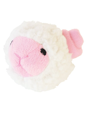 ペッツルート　まんまるズーズー　ヒツジ　【　送料200円・メール便指定・単品発送時　】　犬　おもちゃ　玩具　ぬいぐるみ　笛付のサムネイル