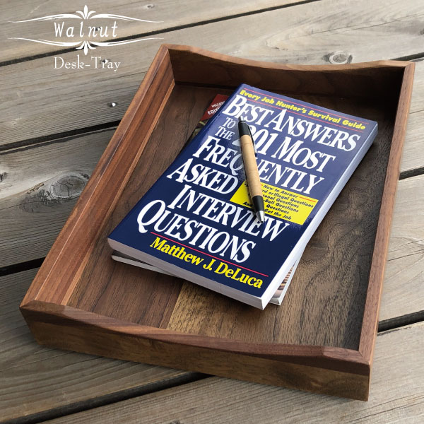 木製 デスクトレー A4 ウォールナット材 北欧風 レタートレイ 天然木 おしゃれ 無垢 ウォルナット デスクトレイ 収納ケース 整頓 書類トレー ナチュラルウ...