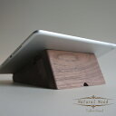 木製 ウォールナット タブレットスタンド 天然木 iPadスタンド 高級感 パットスタンド おしゃれ 横置き 縦置き 動画授業 オンライン リモートワーク 充電...