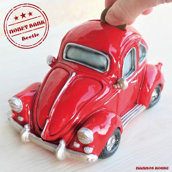 男前インテリア おもしろ 貯金箱 おしゃれ 旧車 かわいい アメリカン雑貨 コインバンク 赤 レッド 面白い プレゼント 贈り物 ギフト オブジェ かっこいい 車 クラシックカーのサムネイル