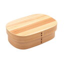 曲げわっぱ 弁当箱 木製 杉の木 約19×13cm ランチボックス 一段 四角 ナチュラル A-18-272304