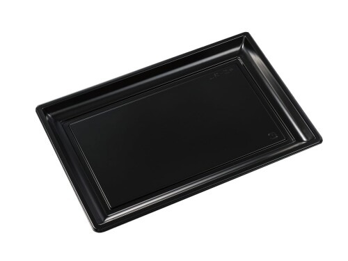 中央化学 刺身皿 HS角皿 特4 BK（L） (450×300×30mm) 25枚入 素材:HI(電子レンジ不可) 角皿　演出自在の粋で重厚な刺身皿です。 フラットな形状が食材を選びません。 パーティ向けの大型サイズをラインアップ。 電子レンジ不可 安心安全の日本製 本品はプラスチック製のワンウェイ容器ですので繰り返しのご使用は避けてください。 商品コード20082016099商品名中央化学 刺身皿 HS角皿 特4 BK（L） (450&times;300&times;30mm) 25枚入型番39909サイズ450&times;300&times;30mmカラー黒※他モールでも併売しているため、タイミングによって在庫切れの可能性がございます。その際は、別途ご連絡させていただきます。※他モールでも併売しているため、タイミングによって在庫切れの可能性がございます。その際は、別途ご連絡させていただきます。