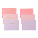 Clairefontaine クレールフォンテーヌ カード・封筒セット各3枚(3色×各1枚) メッセージカードopen when letters cfowlsetpk