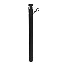 カーボーイ 2.5mチェーン入りポール プラポール チェーン 内蔵 ブラック Φ63mm×高さ863mm 駐車場 区画 整理 CNP10