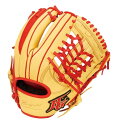HI-GOLD ハイゴールド ソフトボール・軟式用グラブ BASIC Customer BSG-3755 キャメル×バーニングオレンジ LH 右投げ オールラウンド用