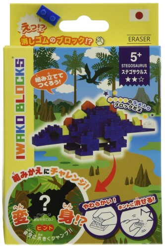 イワコーブロックス ステゴサウルス イワコーブロックス,動物シリーズ登場。 イワコーブロックスは消しゴムで作られたブロックです。 消しゴムで出来ているためハサミで切って大きさを調節できるのも魅力の一つです。 イワコーブロックス,動物シリーズ登場!イワコーブロックスは消しゴムで作られたブロックです。消しゴムで出来ているためハサミで切って大きさを調節できるのも魅力の一つです。 商品コード20077699009商品名イワコーブロックス ステゴサウルス型番ER-GLB319カラーステゴサウルス※他モールでも併売しているため、タイミングによって在庫切れの可能性がございます。その際は、別途ご連絡させていただきます。※他モールでも併売しているため、タイミングによって在庫切れの可能性がございます。その際は、別途ご連絡させていただきます。