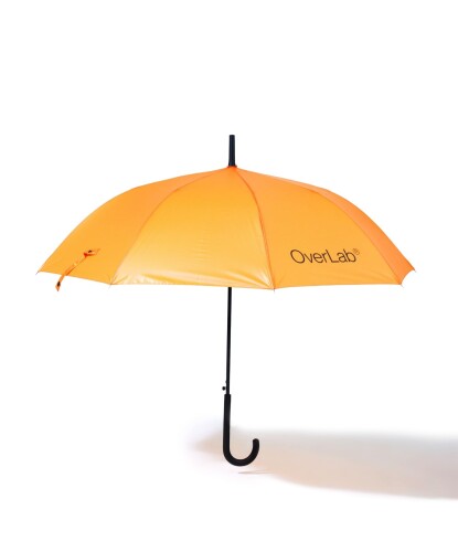 其它 - OverLab アンブレラ 超軽量 355g 傘 防水 UVカット 雨晴兼用 パラグライダー生地使用 傘袋付き オレンジ