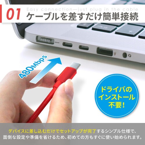 シズカウィル Type C ケーブル データ転送 500MHz 480Mbps 充電ケーブル ナイロン 断線防止 柔らかい テレ mannishboy-24878347 マニッシュボーイ サンプル画像3