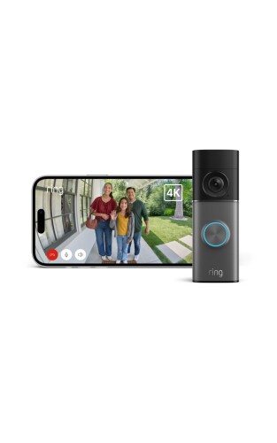 Ring Wired Doorbell Pro (リング ワイヤードドアベル プロ 電源直結モデル) | 高画質・広角の4Kドアホン | 10倍ズーム・モーション検知搭載 | Ring Home プラン30日間無料体験付き - ダークシルバー