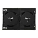 14mm厚DVDトールケース 2枚収納 黒 100個セット
