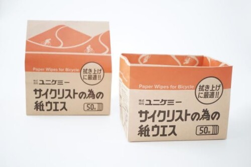 ユニケミー サイクリストの為の紙ウエス レギュラーサイズ 50枚入り