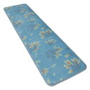 トップ産業(Top-sangyo) キッチンマット さらふわ ロングマット ミモザ ブルー 45×180cm 台所 フローリング 長い すべり止め 新生活 北欧...