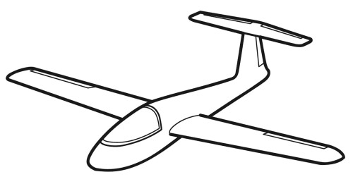 スタジオミド 手投げグライダー PG-04 手投げ模型飛行機キット