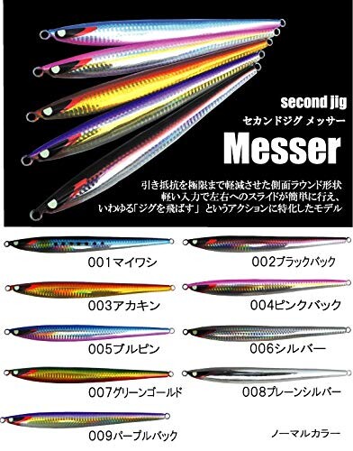 secondjig Messer 155g シルバーグローベリー