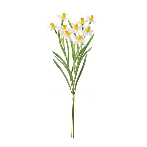 東京堂(Tokyodo) 造花 水仙バンドル #001ホワイトイエロー 花径5×L45×W15cm 1束 (3本) FM003082-001 サイズ : 本体 : 長さ45×幅15cm・花 : 直径5cm・重量 : 23g カラー : #001 ホワイトイエロー 材質 : ポリエステル 原産国 : 中華人民共和国 東京堂オリジナルアーティフィシャルフラワー(造花)ブランド【MAGIQ】 今までの造花にはないリアルな品質のアーティフィシャルフラワーです。 生花にはない豊かな表現力がアーティフィシャルフラワーの大きな魅力の一つ。 日々の暮らしの中で花のある暮らしを是非お楽しみください。 屋内装飾用として開発しておりますので、屋外でのご使用には適しておりません。 屋内外にかかわらず水や摩擦などにより色落ち、色うつり、カビの原因となる可能性があります。 商品コード20081647033商品名東京堂(Tokyodo) 造花 水仙バンドル #001ホワイトイエロー 花径5&times;L45&times;W15cm 1束 (3本) FM003082-001型番FM003082-001サイズ本体 : 長さ45&times;幅15cm・花 : 直径5cmカラー#001 ホワイトイエロー※他モールでも併売しているため、タイミングによって在庫切れの可能性がございます。その際は、別途ご連絡させていただきます。※他モールでも併売しているため、タイミングによって在庫切れの可能性がございます。その際は、別途ご連絡させていただきます。