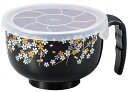 カノー(Kano) フタ付きらくらく 汁椀 380ml 黒 74556