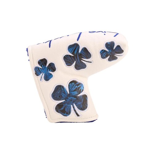 블랙 클로버(Black Clover) 골프 헤드 커버 알로하 블레이드형 퍼터 커버 ALOHA BLADE PUTTER COVER NAVY FLOWER BCJS4AF006BL