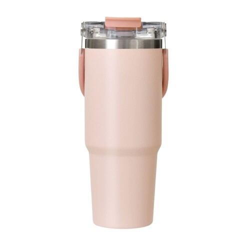 パークレーン ハンドル付き 2WAYタンブラー 850ml パウダーピンク 保冷 保温 水筒 ステンレスボトル マグボトル 直飲 ストロー ハンドル付 サイズ:幅110x奥行105x高さ238. 重量:444g. 材質:本体内びん:ステンレス鋼 胴部:ステンレス鋼(ポリエステル樹脂粉体塗装) ふた:ポリカーボネート,ポリプロピレン ハンドル:ステンレス鋼,ポリプロピレン　直飲み栓・空気穴・ふたパッキン:シリコーンゴム ストロー:ポリエチレン 車のドリンクホルダーに入るスリム設計。移動中でも使いやすい。 ストロー飲み、直飲みの2WAY仕様。シーンに合わせて使い分け可能。 持ち運びに便利なハンドル付き。外出やアウトドアにも最適。 保冷・保温対応でたっぷり入る850ml容量。長時間おいしい温度をキープ。 商品コード20081821038商品名パークレーン ハンドル付き 2WAYタンブラー 850ml パウダーピンク 保冷 保温 水筒 ステンレスボトル マグボトル 直飲 ストロー ハンドル付型番K-11027PPサイズ850 mlカラーパウダーピンク※他モールでも併売しているため、タイミングによって在庫切れの可能性がございます。その際は、別途ご連絡させていただきます。※他モールでも併売しているため、タイミングによって在庫切れの可能性がございます。その際は、別途ご連絡させていただきます。