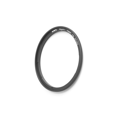 KANI 58mm マグネットクイックリリース Magnetic Adapter ring S58-M58 レンズ側単品 ローレット付 空転防止機構付 黒枠 フィルターアクセサリ アルミ製 818188