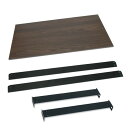 (ドリームウェア) メタル&ウッドラック専用 3連結用ボードセット 幅81×奥行41×高さ6.5cm 両サイドに本シリーズ品が必要です 組立品 ブラック 黒 MK-APB1STBK