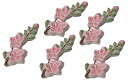 京焼 清水焼 江泉 箸置 5個セット 桃の花 HKX282