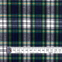 COLORFUL TEXTILE MARKET トラッドタータン・紺緑 ラミネート(厚み0.2mm)生地 110cmx100cmD0246610(3)