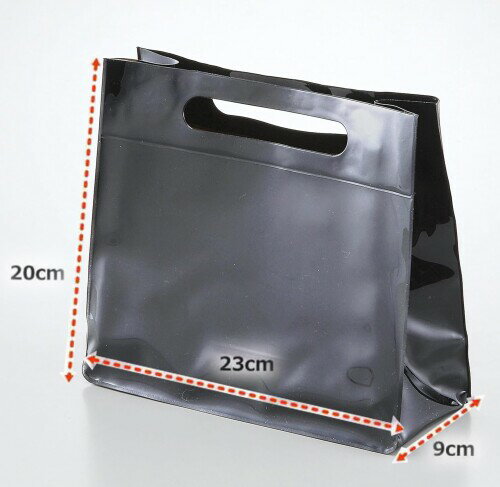 Basic Standard 温泉バッグ オシャレ スパバッグ 3WAY 2重構造 メッシュ ＆ ビニールバッグ 透明 ブラック