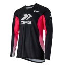 (ダートフリーク) DFG ワークスジャージ チャンプ XLサイズ ブラック/ピンク MXレース EDレース アタックポジション 4WAYストレッチ生地採用 C...