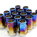 Spiegel レーシング ホイールナット チタン 貫通タイプ M12 P1.5 38mm 16個セット チタンナット トヨタ アクア GR SPORT spnut-m1215-90026