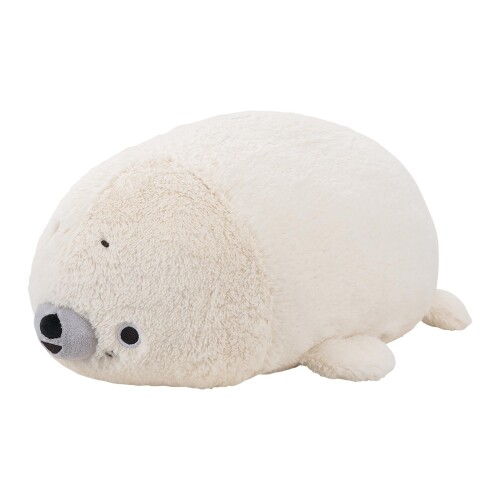 りぶはあと ボルスター ゆるふにゃ あざらし (全長約30cm) ふわふわ 海の生き物 クッション 癒し 41901-12