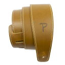 P Perri's Leathers Ltd. ベースボール レザー ギター ストラップ 2.5インチ 色: サンフラワー