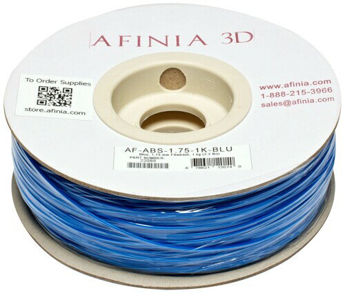 AFINIA(アフィニア) 3Dプリンター用フィラメント 1.75mm 純正バリューABSフィラメント 青色 ブルー Blue 1kg 【高精度】直径1.75mm ±0.1mmの寸法公差で製造されているため、プリント中のむらがなく出力品質が...