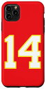iPhone 11 Pro Max 番号#14スポーツ番号 スマホケース