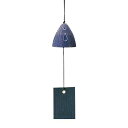 岩鋳(Iwachu) 風鈴 夕立 銀/紫紺 Φ5×(H)5cm 南部鉄器 27168