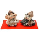 うつわ魯庵 美濃焼 笑福 置物 縁起物 小 約6cm トモクラフト 恵比寿 大黒 日本製 536-0038
