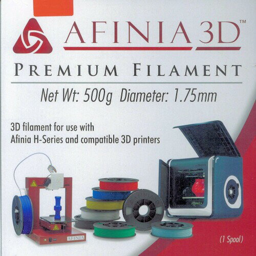 AFINIA(アフィニア) 3Dプリンター用フィラメント 1.75mm 純正プレミアムPLAフィラメント 緑色 グリーン Green 500g 【高精度】直径1.75mm ±0.1mmの寸法公差で製造されているため、プリント中のむらがなく出力品質が安定します。 【包装】フィラメントは、密閉乾燥剤入りのバッグによって包装されているため、乾燥状態を保ったまま外部環境から守られています。 【保管袋】開封後の湿気から守るため保管用袋が同梱されています。 【印刷温度】推奨印刷温度は200-210[度]です。 【最適化】本製品は直径1.75mmを使用しているAFINIA Hシリーズを含むAFINIA 3Dプリンタに最適化されています。 説明 プレミアムPLAフィラメントはAFINIAブランドの高品質PLAフィラメントです。通常、PLAフィラメントは安定したプリントが行われず、脆さ、ノズル詰まり、ブリッジやクモの巣の問題があり、ユーザーが失望することが多いですが、AFINIAプレミアムPLAフィラメントは、これらの問題を軽減し、優れたプリント体験を提供するように設計されています。 PLAプリントにおける問題の1つは、3Dモデルからラフトとサポート材を除去する際になかなか取り外せないことです。AFINIAプレミアムPLAの場合、ラフトとサポートはきれいに取り外され、美しく光沢のあるモデルが残ります。 プレミアムPLAフィラメントを使用することにより、寸法精度と高い公差を維持しながら優れた仕上げが得られます。 ■モデルの反り、浮き、カールの軽減 ? AFINIAプレミアムPLA フィラメントはABSよりも熱膨張係数が低いため、プリント後にPLA層が収縮する可能性が低くなります。 ■臭いが少ない ? ABSと比較して、AFINIAのPLAは臭いが軽減され、パンケーキのような心地よい甘い香りがします。 商品コード20067857072商品名AFINIA(アフィニア) 3Dプリンター用フィラメント 1.75mm 純正プレミアムPLAフィラメント 緑色 グリーン Green 500g型番PREM500-PLA-GREENカラーグリーン※他モールでも併売しているため、タイミングによって在庫切れの可能性がございます。その際は、別途ご連絡させていただきます。※他モールでも併売しているため、タイミングによって在庫切れの可能性がございます。その際は、別途ご連絡させていただきます。
