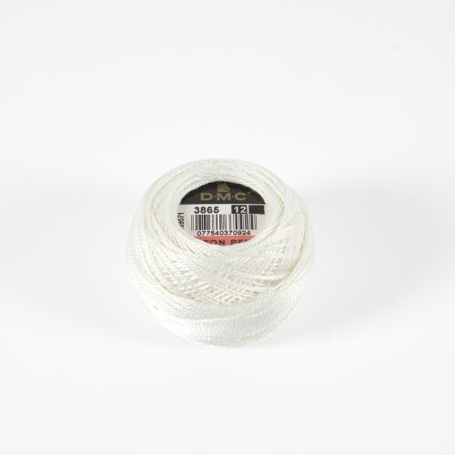DMC コットンパール 刺繍糸 12番糸 長さ120m 10玉入 #3865 ホワイト系 DMC116-12B