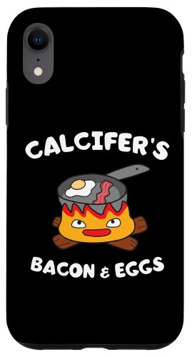 Calcifer's ベーコンとエッグクック - 面白い食べ物愛好家 スマホケース iPhone XR 用
