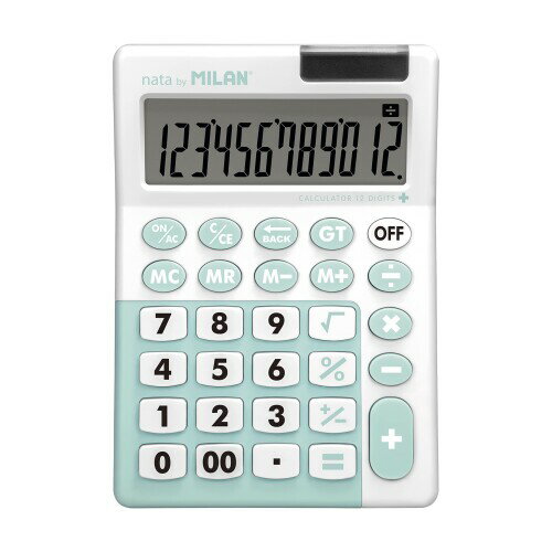 ミラン 10桁ビッグキー抗菌電卓 抗菌ブルー MLN151812IBGGRBL ミラン 10桁ビッグキー抗菌電卓 抗菌ブルー MLN151812IBGGRBL