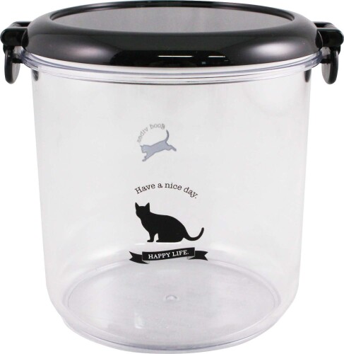 大西賢製販 アクリル ラウンド ケース M ネコ A acrylic canister キャニスター ATR-850 935052