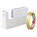 ニチバン テープカッター 直線美 大巻用 セロテープ1巻付 TCCB5-AM 白