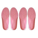 (アクティカ) キッズ靴のサイズ調整に 抗菌タオル素材 子供 スニーカーカップインソール 2足セット キッズスニーカー ピンク L(20-21cm)