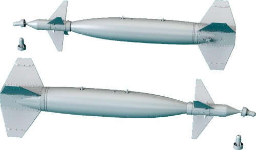 レスキット 1/72 GBU-10 ペイブウェイI w/BSU-37/B & BSU-3A/Bフィン (2個入) プラモデル用パーツ RSK72-0575 (飛行機)