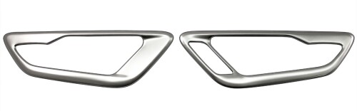 BRIGHTZ ヴェルファイアハイブリッド AAHH40W AAHH45W ステンレスフロントインナードアハンドルカバー 皿 2PC サテンシルバー AAHH 40 45 ヴェルファイヤ ハイブリッド ハイブリット