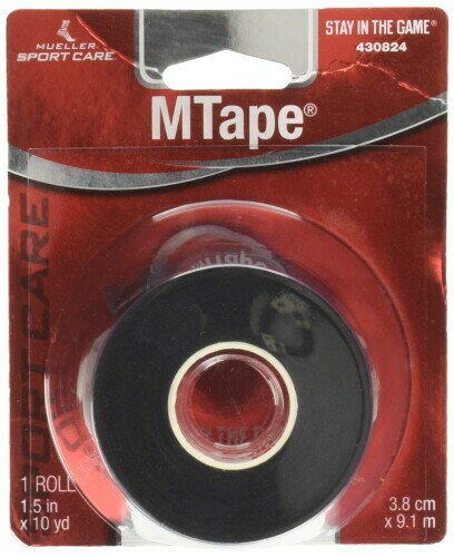 ミューラー(Mueller) Mテープ チームカラー ブリスターパック ブラック 38mm Mtape Team Color Blister Pack Black (1個入り) 非伸縮コットンテープ 430824 ブラック 38mm