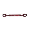 Mr Quick製 オートバイ 22.2mmハンドル用 ハンドルブレース スタビライザー レッド