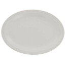 EAST table(イーストテーブル) 楕円皿 ドット オーバルプレート 27cm 磁器 マットミルク 日本製 レンジ対応 食洗機対応 大皿 ic-023-0...
