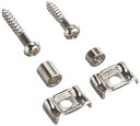 GOTOH ストリングリテイナー、羽型、2.5mm&5mmスペーサー、ニッケル(PRG105/130N) RG105-RG130N(4)